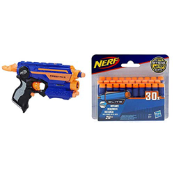 Hasbro Nerf Nerf Elite - Firestrike (Versione 2018 Blu), 53378EU6 Nerf Ricarica da 30 Dardi, A0351 características