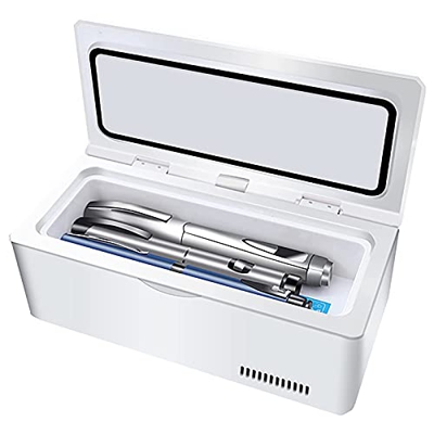 Frigorifero per Farmaci Dispositivo di Raffreddamento per Insulina di Grande capacità, Mini Frigorifero per Medicinali Refrigerato a LED 2-8 ° C, Picc