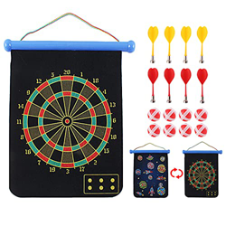 deAO Gioco da Tavolo 2in1 Gioco di Freccette magnetiche e Gioco da Lancio con 8 Palline adesive Incluse Set a Doppia Faccia Gioco Tradizionale per Fam en oferta