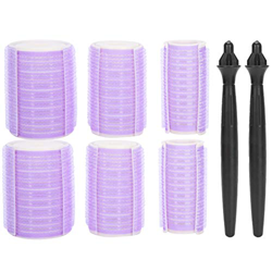 Fringe Curler - Bang Curler per capelli ricci, autoadesivi, 2 in 1, per uso professionale Barber Shop Salon Home (viola) precio