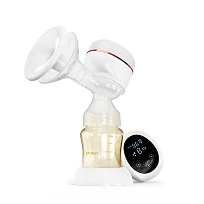 Tiralatte Elettrico BAMMAX, Tiralatte Portatile Indolore con Modalità Massaggio, Smart LED Touch, Funzione Memoria, USB Ricaricabile, Forte Potenza di