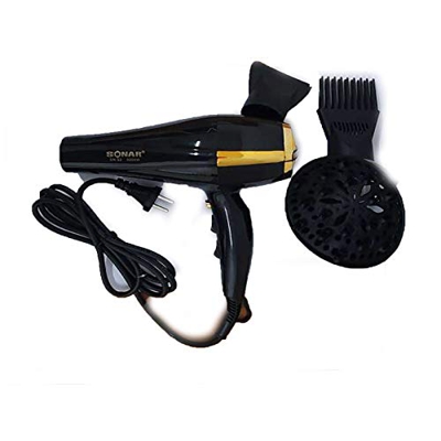 ASCIUGACAPELLI PROFESSIONALE 4500W CON DIFFUSORE E MODULATORE PROFESSIONALE.