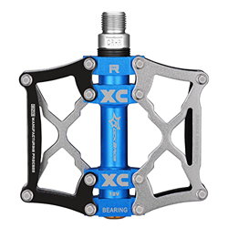 ROCKBROS Pedali Bici MTB in Alluminio con Cuscinetti Sigillati Pedali ASSE 9/16 Pollici per Bicicletta MTB Bici Pieghevole Taglia CNC Accessori Bici precio