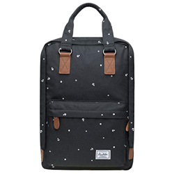 KAUKKO 12" Zaino Porta Pc Donna Universita, 15.7 Litri(07-3 Nero) en oferta