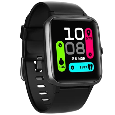 Smartwatch Uomo Donna, Orologio Intelligente Sport Fitness 5ATM, Calorie GPS Cardiofrequenzimetro Controller Musicale Intelligente Smartwatch Monitora