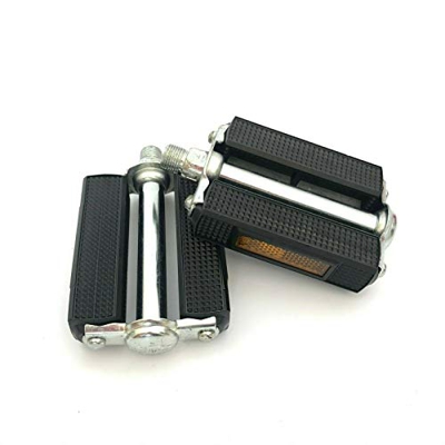 RMS S.P.A. Coppia Pedali Neri Nero Modello R Union per Bici Bicicletta d'Epoca UNIVERSALI Varie Applicazioni