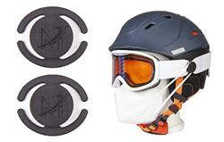 MAXEEZ® Supporto per maschera per casco da sci nero | montaggio semplice sugli occhiali da sci | casco da sci características