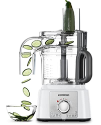 Kenwood Robot da Cucina MultiPro Express FDP65.820SI con Ampia Gamma di Accessori, Ciotola di Capacità 3 L, Potenza 1000 W, 2 Velocità Più Pulse, Arge características