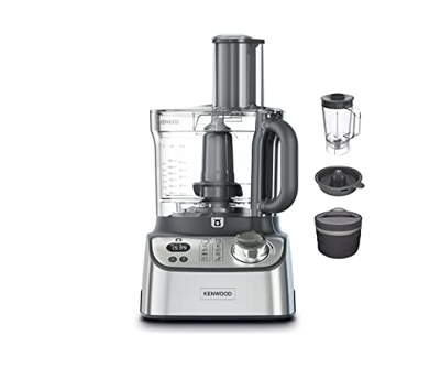 Kenwood FDM71.450SS MultiPro Express Weigh Robot da Cucina con 8 Accessori Dedicati, Velocità Regolabile con Funzione Pulse, Bilancia Digitale Integra