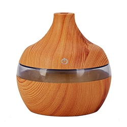 Zwbfu Umidificatore, 300ml Diffusore di aromi USB Umidificatore Tipo di Acqua Mini Muto in Legno Olio Essenziale per aromaterapia dell'olio per l'home características