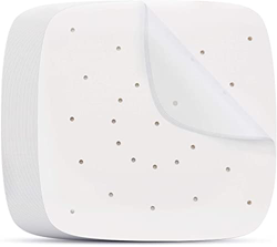 Carta Forno per Friggitrice ad Aria,Skoye 100 Pezzi Quadrati per Friggitrice ad Aria Inserti Antiaderenti Carta da Forno Perforata,Carta Pergamena Per en oferta