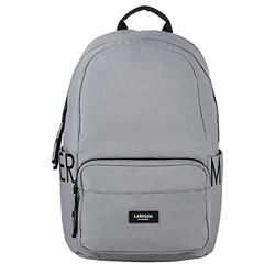 LARKSON Zaino Università Donna Uomo Grigio No 3 Zaini Ragazza Ragazzo - Zainetto Scuola e il tempo libero con porta PC 15.6 Pollici, Impermeabile, Rea características