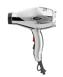 GAMMAPIU’ Asciugacapelli Professionale E-T.C. Light Premium Cromo, Phon per Capelli Leggero (430gr), Phon Professionale Compatto, solo 18,5 cm, Grigli precio