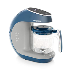 Leogreen Cuocipappa Bambini Robot da Cucina Multifunzione 7 in 1 Cottura a Vapore, Omogeneizzatore, Frullatore, Riscalda, Sterilizzare, Scongela, Scal en oferta