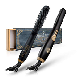 ENTORIS® - Piastra per barba portatile - [3] livelli di temperatura - Generatore di ioni integrato - Piastra per capelli ideale per uomini (nero) características