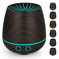 GeeRic Diffusore di Oli Essenziali Piccolo, 120ML USB Diffusore di Aromi con 7 Colori LED Mini Diffusore Aromaterapia Umidificatore Ultrasuoni Umidifi en oferta