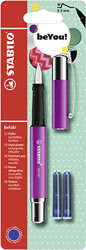 Penna Stilografica - STABILO beFab! Uni Colors in Porpora - 3 Cartucce Blu incluse en oferta