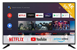 RCA RS50U2 Android TV (50 pollici 4K Smart TV con Google Assistant), Chromecast integrato, HDMI, USB, WiFi, Bluetooth, Triple Tuner (DVB-C / -T2 / -S2 características