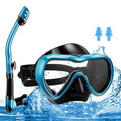yumcute Maschera Subacquea Professionale Adulti, Maschera Snorkeling,Set Snorkeling, Maschere da Immersione Panoramica 180°,Morbido e Confortevole, Re en oferta
