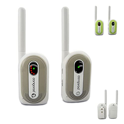 Baby monitor istinto materno per bambini fino a 1,3 km di portata, ricevitore con clip da cintura, colorazione:grigio precio