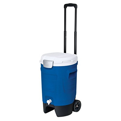 IGLOO, Sport 5 Gallon Roller distributore di bevande isolato con ruote, 18.9 Litro, Blu, (42256)
