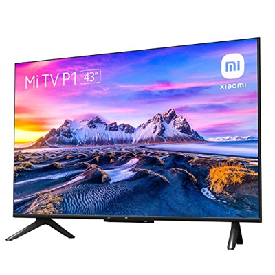 Xiaomi Smart TV P1 43 pollici, Frameless, UHD, Tuner triplo, Android 10.0, Netflix, Compatibile con Alexa, Bluetooth, 3 HDMI, 2 USB, Modello 2021
