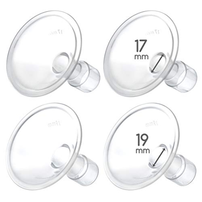 Maymom MyFit 17,19 mm scudo piccolo compatibile con pompe toraciche Medela PersonalFit, Freestyle, Harmony, Maxi, Freestyle Flex connettore Maymom lar