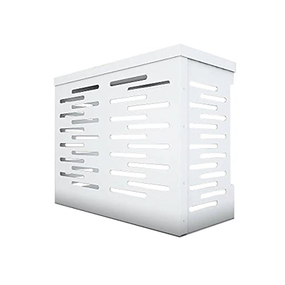 Jimmy Copri Climatizzatore/Condizionatore BIANCO Unità Esterna L1100xH830xP590 in Alluminio Composito