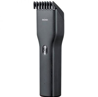 ENCHEN Boost Tagliacapelli elettrico USB a due velocità in ceramica taglierina per capelli a ricarica rapida per bambini tagliacapelli (nero)