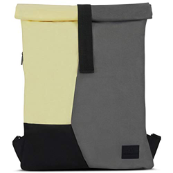 Zaino Sacca Grigio-Giallo con Parte Superiore Arrotolabile - JOHNNY URBAN"Oskar" Borsa Sportiva Uomo e Donna Fatta di Bottiglie di Plastica Riciclate  precio