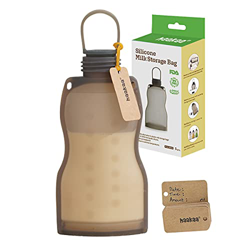 Haakaa - Borsa in silicone per latte materno, per allattamento, in silicone alimentare, senza BPA, 260 ml en oferta