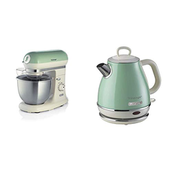 Ariete 1588 Impastatore Vintage - Planetaria per pane, pizza, dolci e pasticceria & 2868 Vintage 1L Bollitore Elettrico di Design in Acciaio Inox per  precio