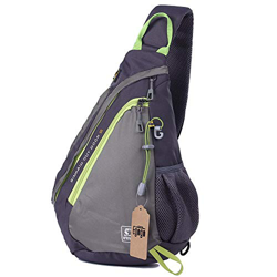 EGOGO Multifunzionale Zaino Sling Cross Body, Borsa a Tracolla E300-5 (Grigio) características