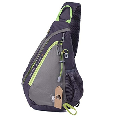 EGOGO Multifunzionale Zaino Sling Cross Body, Borsa a Tracolla E300-5 (Grigio)