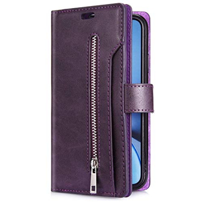 Uposao Cover a Portafoglio in Pelle Compatibile con Samsung Galaxy Note 10 Lite Cover a Libro per Galaxy Note 10 Lite [9 Slot per Schede], Case Multif