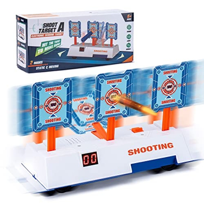 Keten (2021 Nuova Edizione) Bersaglio Elettronico in Movimento per Pistole Nerf, Bersaglio di Tiro Effetto Sonoro Leggero per Pistole Nerf, Regalo di 