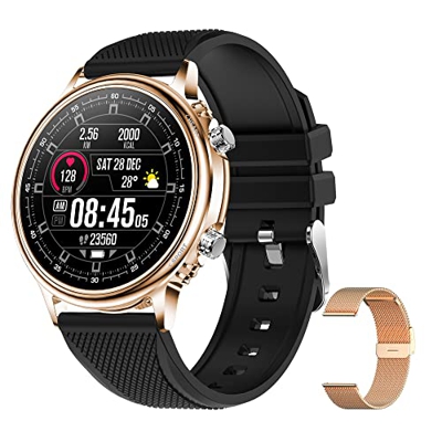 Smartwatch Donna, Orologio Fitness Donna, 1,32'' Touch Orologio Activity Tracker, Smart Watch con Cardiofrequenzimetro Contapassi, Orologio Intelligen