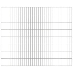 Pannelli Recinzione Giardino 2d 2008x1630 Mm 40 M Argento en oferta