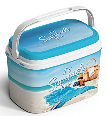FRIGO PASSIVO PORTATILE PLASTICA ANTIGRAFFIO 6 LITRI BEACH ITALIANO BORSA TERMICA BAULETTO ITALIA