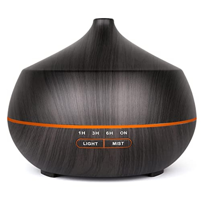 Umidificatori, 400ML diffusore di oli Essenziali,Diffusore di aromi con 7 colori LED,Ultrasuoni silenzioso umidificatore,Diffusore ambiente,Auto spegn