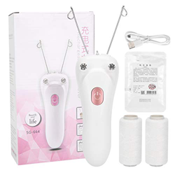 Epilatore Elettrico con Filo di Cotone, Macchina per la Depilazione del Corpo Facciale, Dispositivo per la Depilazione Fisica per Viso, Gambe e Bracci precio