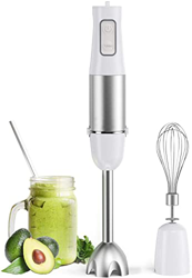 Frullatore a Immersione 1000W, Minipimer, Mixer a Immersione 2 in 1 con 6 Velocità Regolabile e SpeedTurbo, Frullatore Frusta Acciao Inossidabile 304  precio