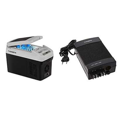 DOMETIC Coolfreezer Cdf 11, Frigo/Freezer A Compressore, 12/24, 11 Litri Circa & 9102600031 Coolpower Eps100 Adattatore Di Rete, 230V- 12/24V
