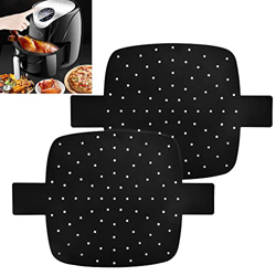 BUZIFU 2 Tappetino Friggitrice ad Aria Fodera per Friggitrice ad Aria Tappetino Antigraffio per Friggitrice Riutilizzabili Friggitrice ad Aria Antisci precio