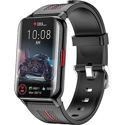 Smart Watch per uomo donna, Tracker fitness full touch da 1,57 pollici con monitoraggio della frequenza cardiaca dell'ossigeno nel sangue, smartwatch 