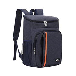iXOOAA Zaino termico termico da 20 l, impermeabile, adatto per picnic e picnic, leggero zaino Cooler nero, grigio, blu (marina) características