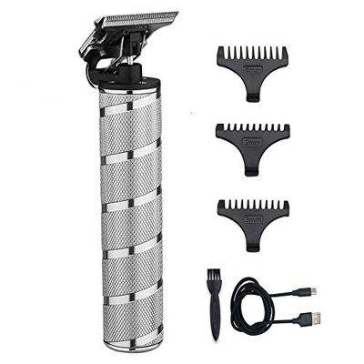 Anself Caricatore USB portatile Retro incidere tagliatore di capelli elettrico IPX4 impermeabile uomo professionale per uso domestico