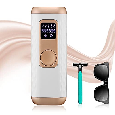 Vogvigo Epilatori a Luce Pulsata, 999.999 Flash Rimozione Permanente Indolore IPL Epilatore Laser per Donne e Uomini, con 2 Modalità e 5 Livelli di En