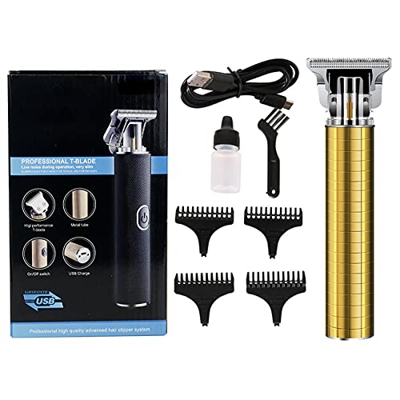 Elehui Tagliacapelli Uomo Professionale Tagliacapelli Uomo Elettrico con 4 Pettine Guida T-Blade 0mm Rasoio per Capelli USB Ricaricabile per la Cura d