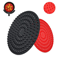 LIAMERHE 2 Pcs Cuscinetti per Friggitrice Ad Aria Fodera per Friggitrice Ad Aria Riutilizzabili in Silicone Rivestimenti Antiaderenti per Friggitrici  precio
